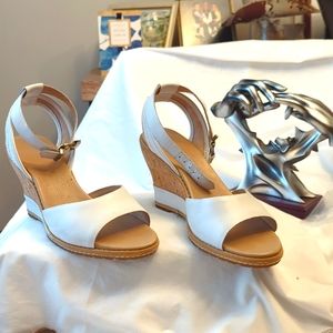 Timberland white Cork Wedge Sandal